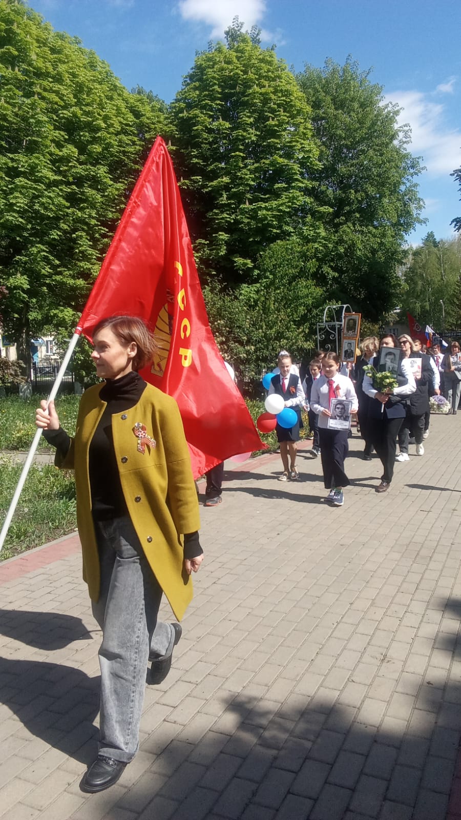 Празднование  дня Победы.
